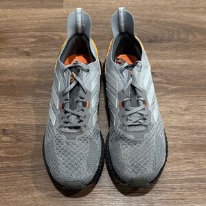 Adidas Gray and Orange Athletic Shoes